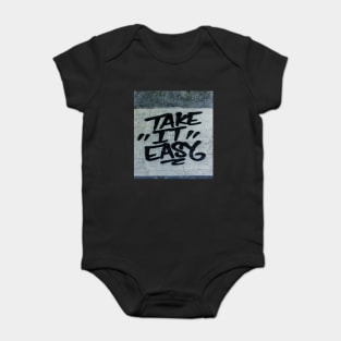 Take it easy wall art Baby Bodysuit